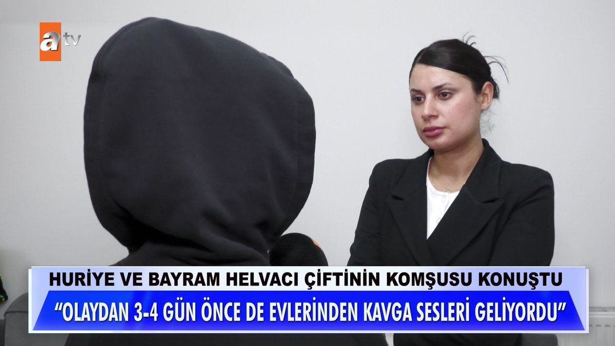 Huriye ve Bayram Helvacı çiftinin komşusu konuştu. ''Olaydan 3-4 gün önce de evlerinden kavga sesleri geliyordu'' #MügeAnlıİleTatlıSert #MügeAnlı atv