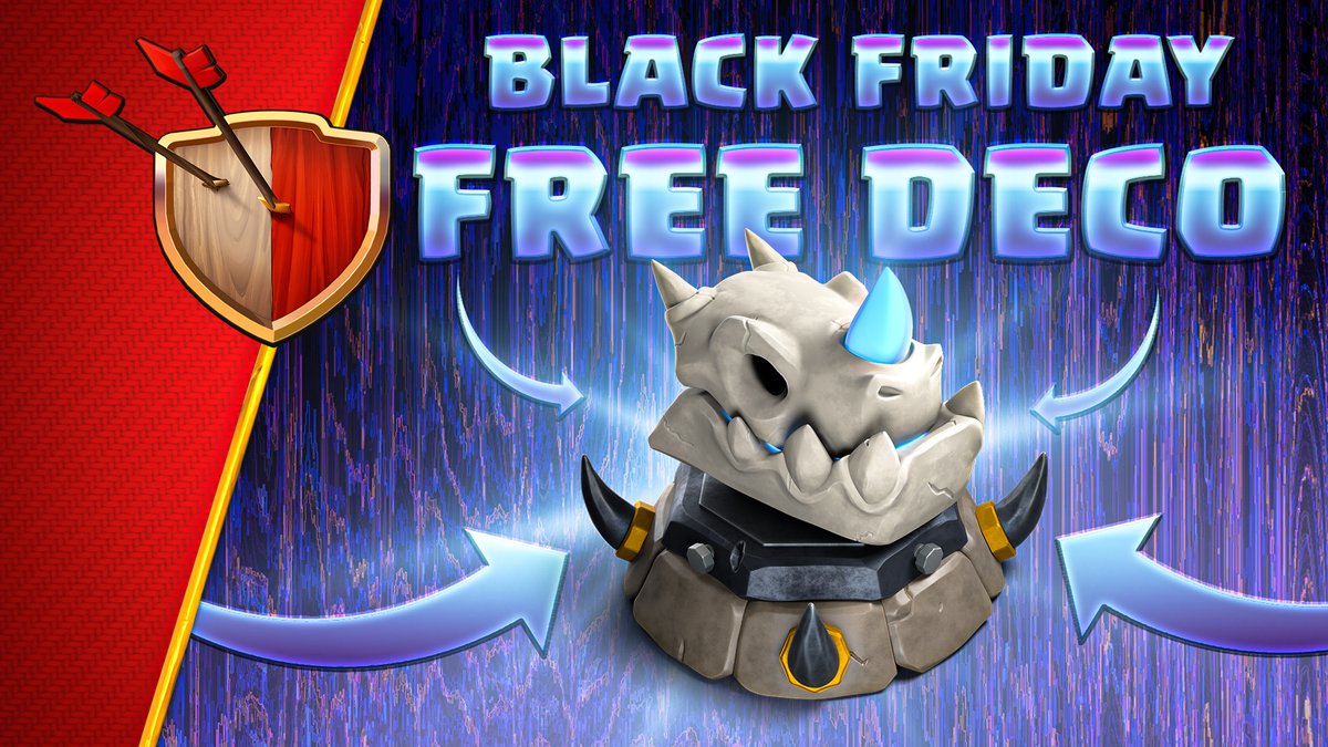 This Black Friday, we’ve got something special in the store ⚡ Build your own Cosmetics Bundle in Scan the QR code to claim your FREE Electro Skull Decoration 🎁 #BlackFriday #ClashofClans