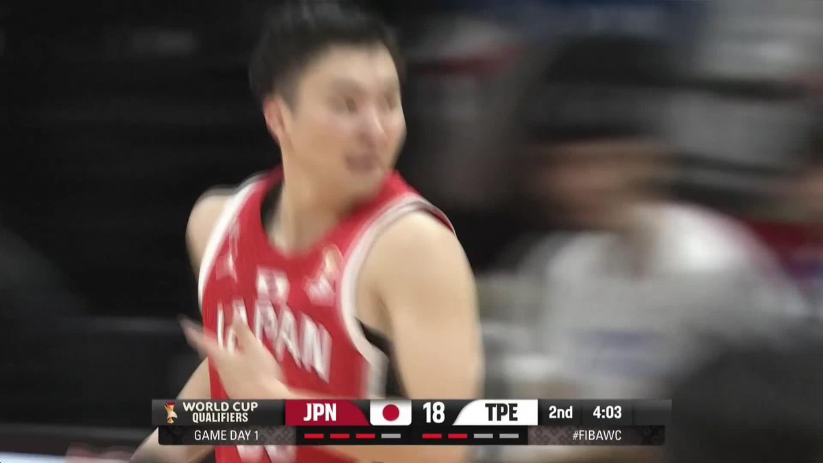 まずは1本目🏹 齋藤拓実、吉井裕鷹とつなぎ 最後は富永啓生が確実に沈める😤 🏆FIBAワールドカップ2027 アジア予選🏀 📺#DAZN でライブ配信中 🆚日本×チャイニーズ・タイペイ #AkatsukiJapan #FIBAWC #StepItU バスケットボール日本代表