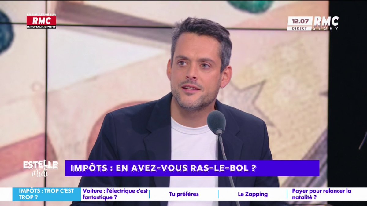 💸 Impôts : en avez-vous ras-le-bol ? 🎙️ Baptiste des Monstiers réagit : "Je suis fière d'être dans un pays qui taxe… Je suis pas content de payer, je suis heureux d'être dans un pays qui prélève et qui redistribue beaucoup" #EstelleMidi