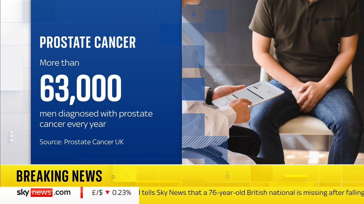 BREAKING: Mandatory screening for prostate cancer will not be recommended for use on the NHS, Sky News understands 📺 Sky 501, Virgin 602, Freeview 233 and YouTube