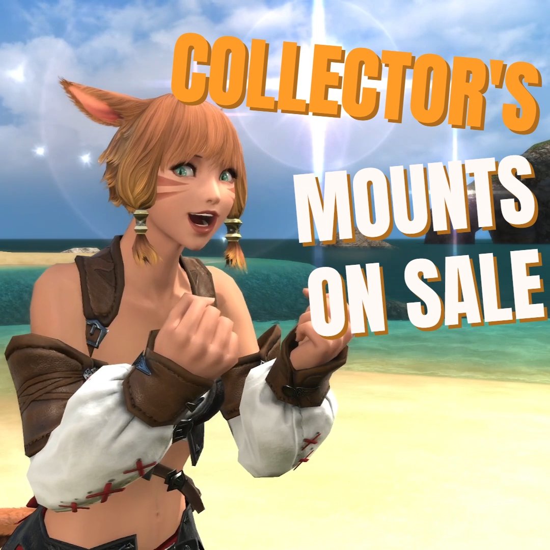 Looking to round out your mount collection this year? 👀 Snag these FFXIV Collector's Edition mounts and more for 50% off when selecting any Collector's Edition digital upgrade this Black Friday! 🐎