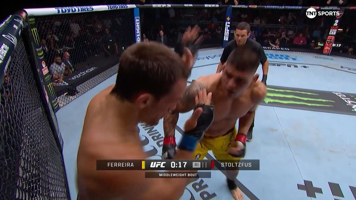 Brunno Ferreira out-dogged Dustin Stoltzfus… then put an exclamation mark on the finish 🐶💥 #UFC323 | Dec 6 | LIVE on TNT Sports and discovery+