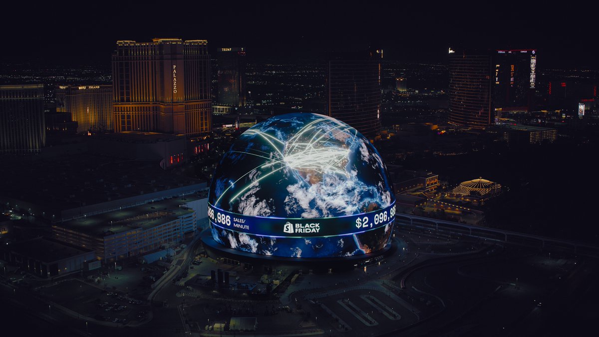 Black Friday is a big deal. the entrepreneurs who make it happen? even bigger that’s why we’re back on Sphere, lighting up the world’s largest LED screen with their real-time orders