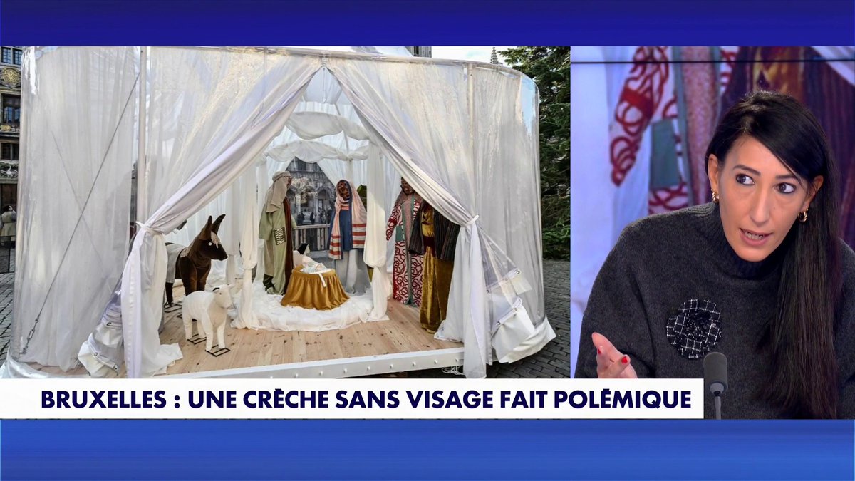 Crèche de Noël sans visage à Bruxelles : «C’est une fresque anthropologique que l’on observe en Afghanistan», affirme Sabrina Medjebeur dans #180MinutesInfo