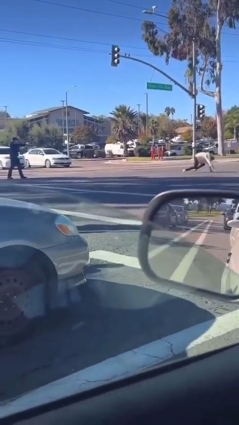 Escondido police received a call about a man with a knife jumping in front of vehicles and threatening drivers. When they arrived the man stated he wanted police to shoot him and after her charged them his wish was granted with an impromptu ballistics test on his torso and leg. After soaking up multiple 9mm hollow point rounds the man still refused to drop the knife. Additional officers eventually arrived and used multiple 40mm "sponge rounds" on him until he dropped the knife and was taken into custody. Good example of pistol wounding ballistics if the central nervous system isn't hit. Plan accordingly.... #CityLife #police #SanDiego #cops #california #fafo #education #escondido #darwin #ballistics