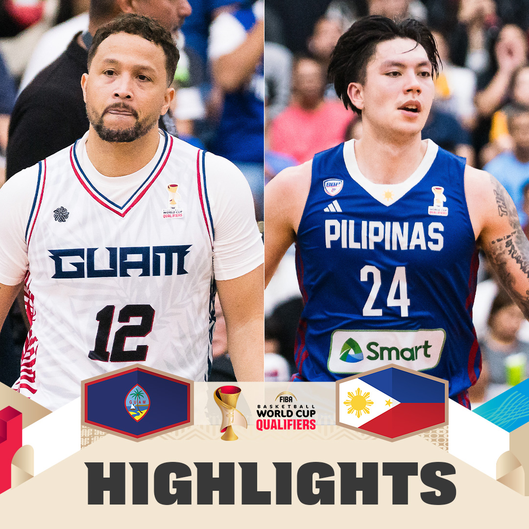 DÍA HISTÓRICO en GUAM 🇬🇺 El primer partido de un clasificatorio para el Mundial. Pabellón lleno y la isla volcada con la selección nacional. Eso sí, Filipinas fue muy superior y acabó consiguiendo la victoria de forma clara.
