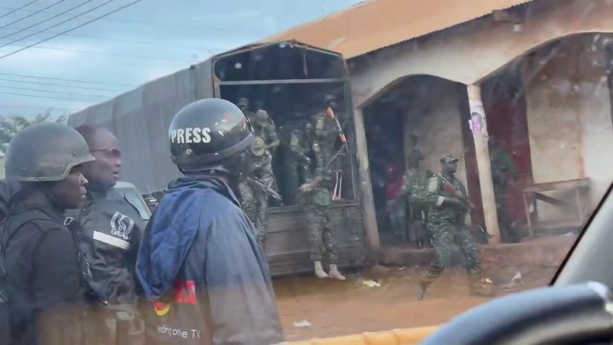More than three people reported dead after the army and police fired live bullets to disperse crowds following BOBI WINE’s exit from the Railway Grounds rally in Iganga this evening.