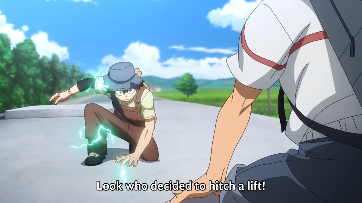 BREAKING NEWS: country boy deku rides on top of bus and justifies it by saying paid for 2 seats 😂😂
