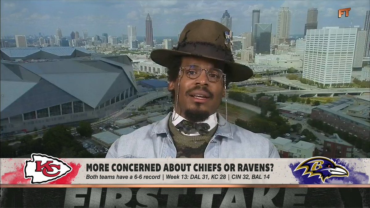 "When you have your star players or players that you're relying on the most, turning the ball over the most? That's a bad sign." Cam Newton is more concerned about the Ravens than the Chiefs 👀