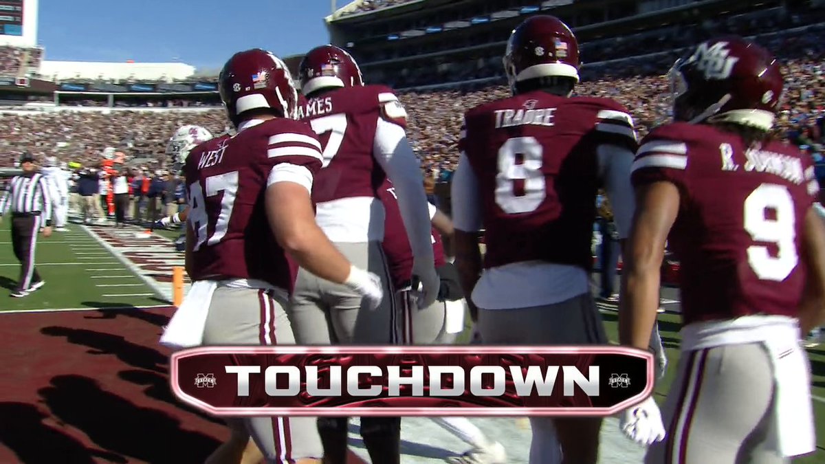 Kamario Taylor tied up the Egg Bowl 🥚 Watch No. 7 Ole Miss-Mississippi State on ABC and the ESPN App