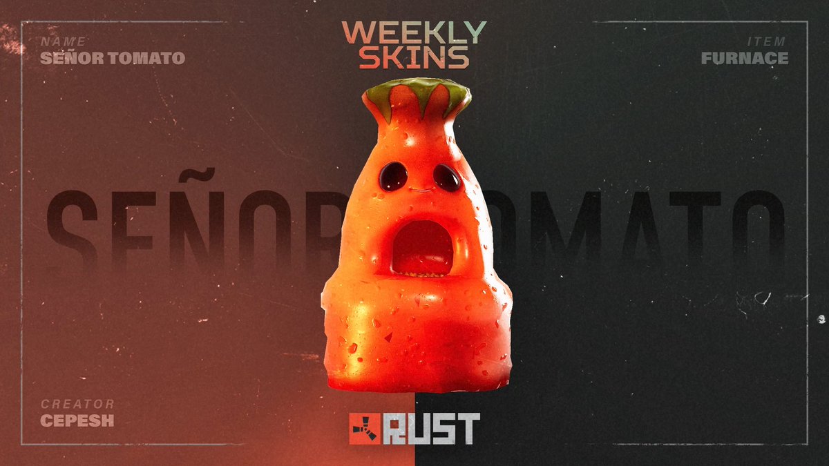 This week’s community skins are live on the Steam Item Store! 🍅🔥🔫 Available for a short time only. Don’t miss out! Grab yours here: