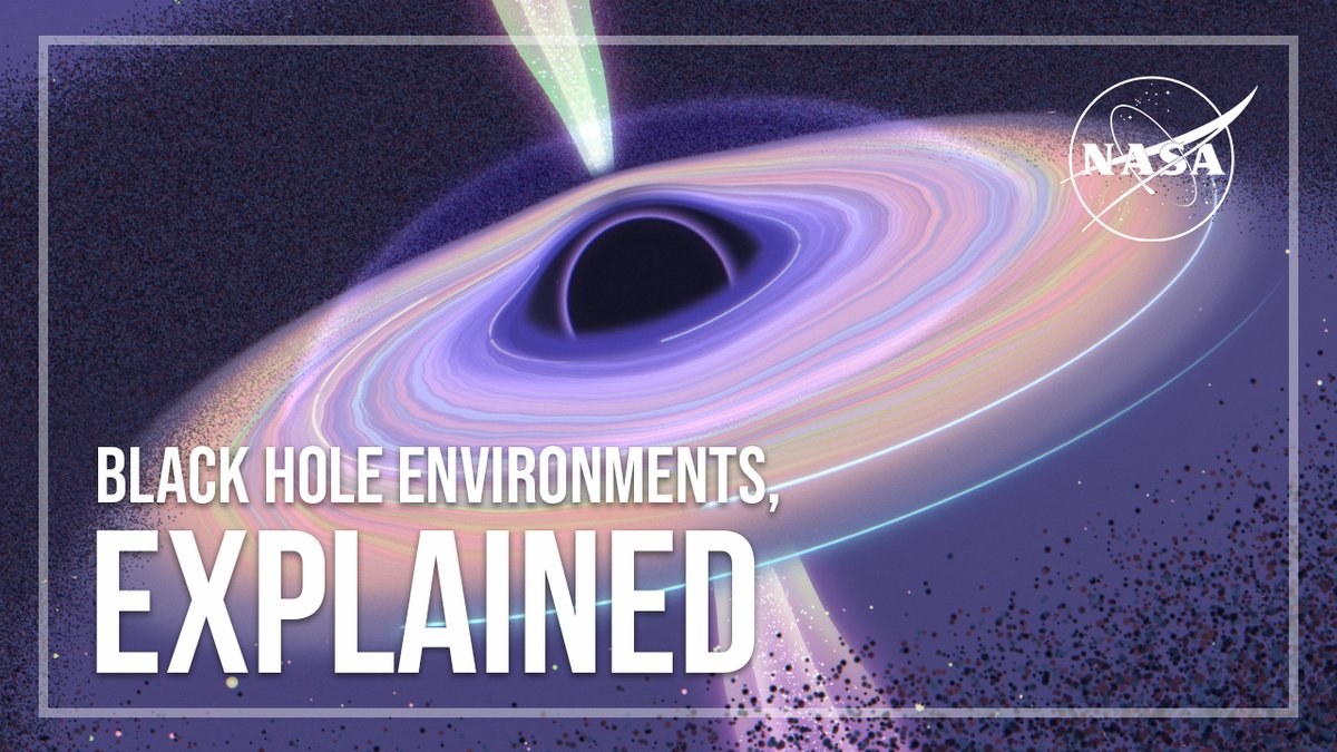 From blazing coronas and swirling accretion disks to powerful jets that stretch millions of miles, the extreme environments of black holes reveal their presence — and their secrets. Get pulled into “Black Hole Environments, Explained.” #BlackHoleFriday
