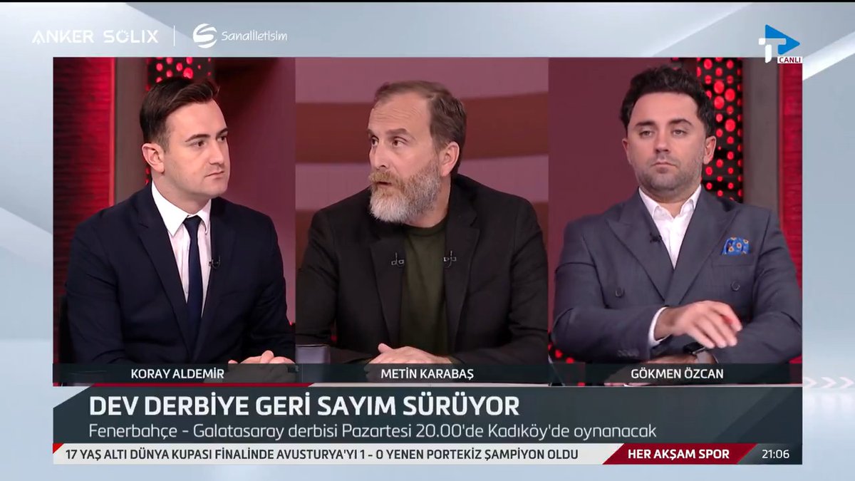 Metin Karabaş: Cumartesi ve pazar hatta pazartesi bazı oyuncular için kritik. Osimhen ve Lemina'nın ilk 11'de olacağını düşünüyorum. Okan Hoca, Kaan'ın geniş kadroda olmasını istiyor. Yunus için çok büyük çaba var. Yunus yedekler arasında olabilir. Metin Karabaş anker.tr
