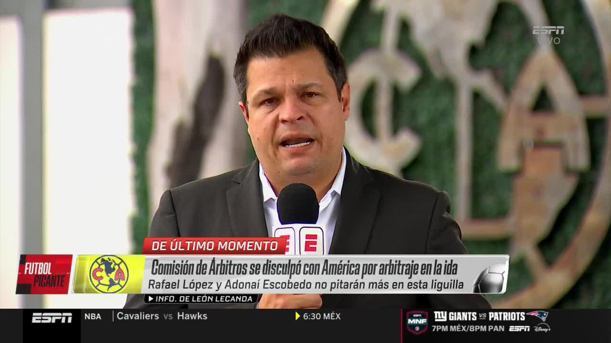 "La Comisión de Árbitros se disculpó con América por el arbitraje en Monterrey" 💥 El reporte de León Lecanda 🦁 🎙️