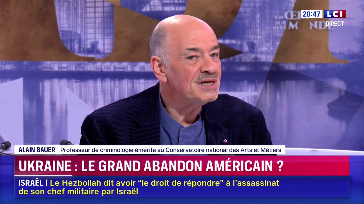 🗣️ Russie : "Un pays qui est totalement dépendant de son économie de guerre ne peut pas s’arrêter du jour au lendemain", estime Alain Bauer.