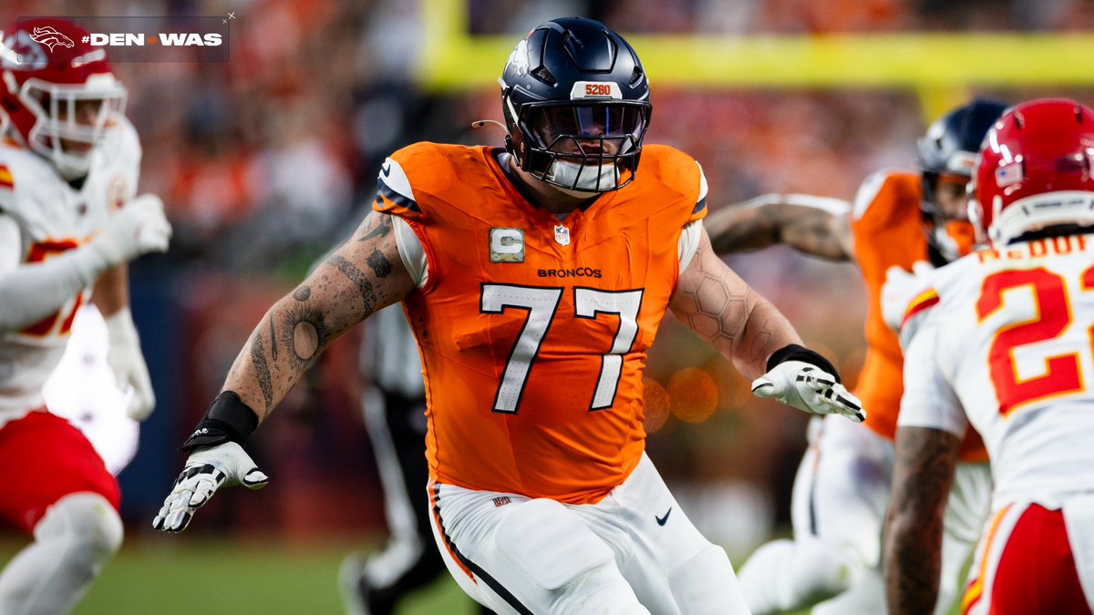 "Our communication is extremely important [on the road]." 🗣️ 1-on-1 with Quinn Meinerz ahead of #DENvsWAS #ProBowlVote