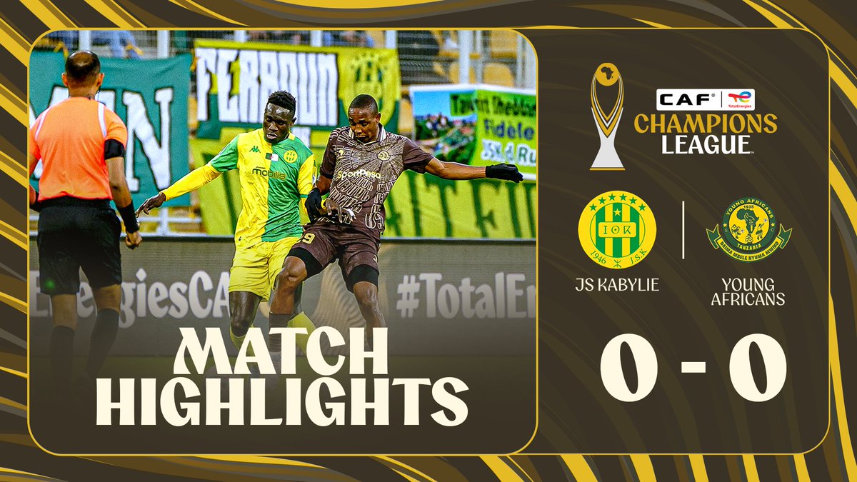 🎞️ Match Highlights: All square in Algiers as JS Kabylie and Young Africans share the points. #TotalEnergiesCAFCL