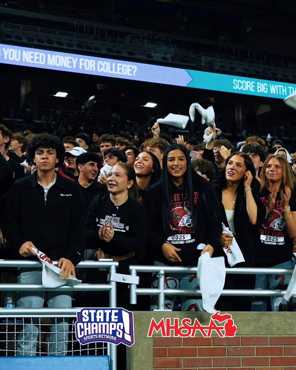 DIVINE CHILD SOARS TO THE TOP! More postgame celebration as the Falcons bring home the Division 4 MHSAA State Championship — their first state title since 1985!