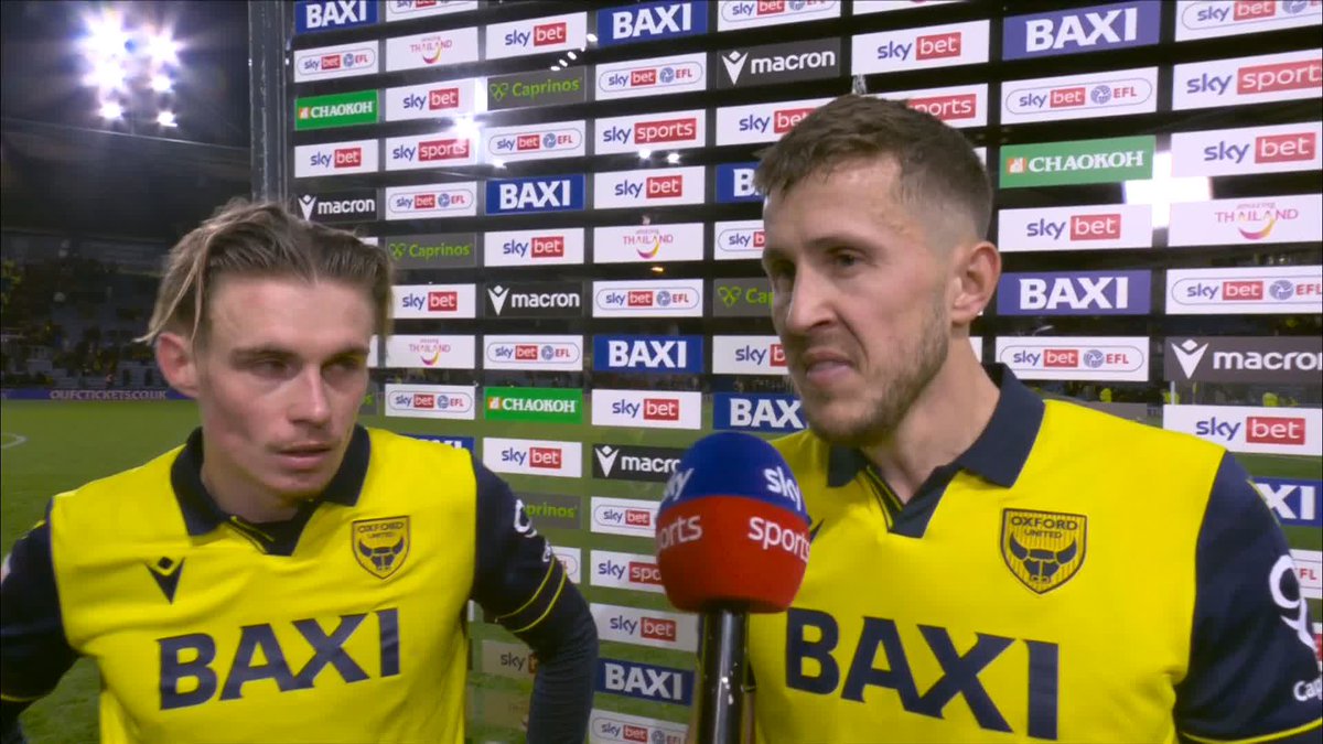 🗣️ "We’ve shown we can compete with anyone..." Will Vaulks and Przemyslaw Placheta share their full-time thoughts after Oxford United’s crucial win over fifth-placed Ipswich!