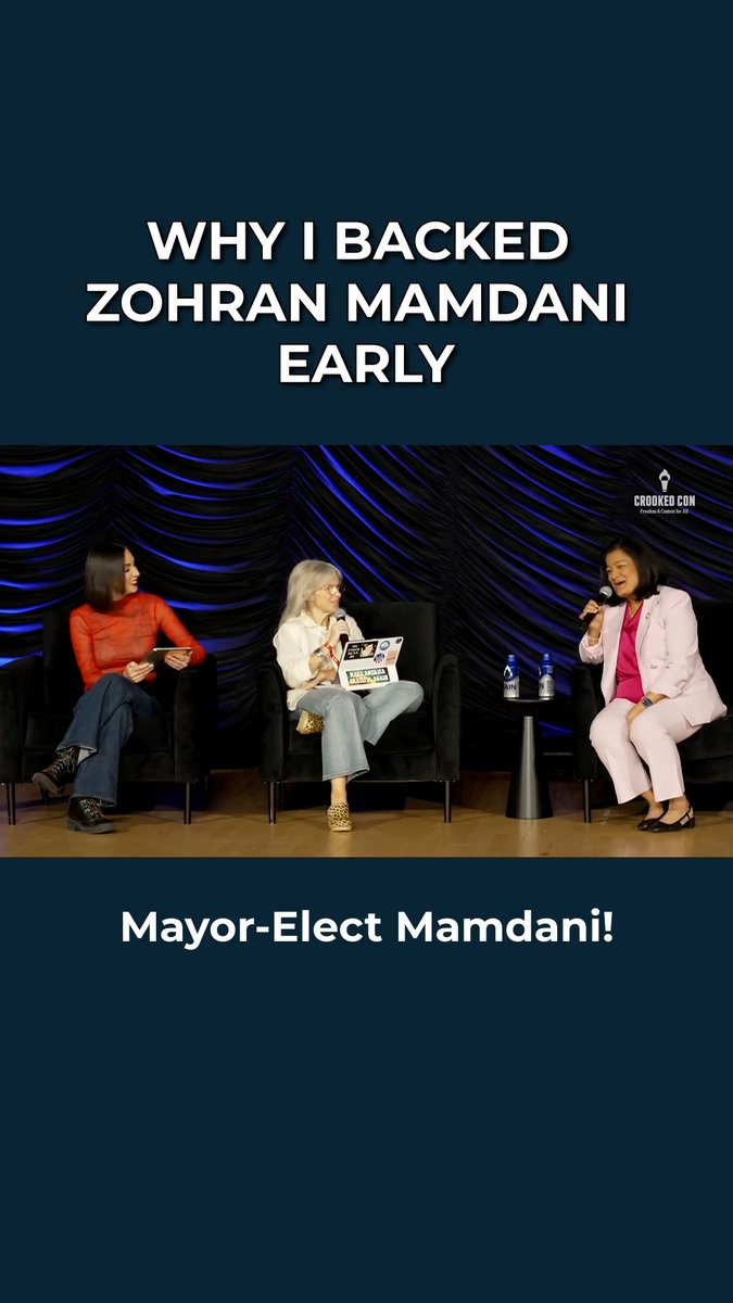 Zohran Mamdani won because he is an organizer of the people!! I’m proud to have been an early endorser of Zohran’s remarkable campaign because we need to lift up organizing – everywhere!