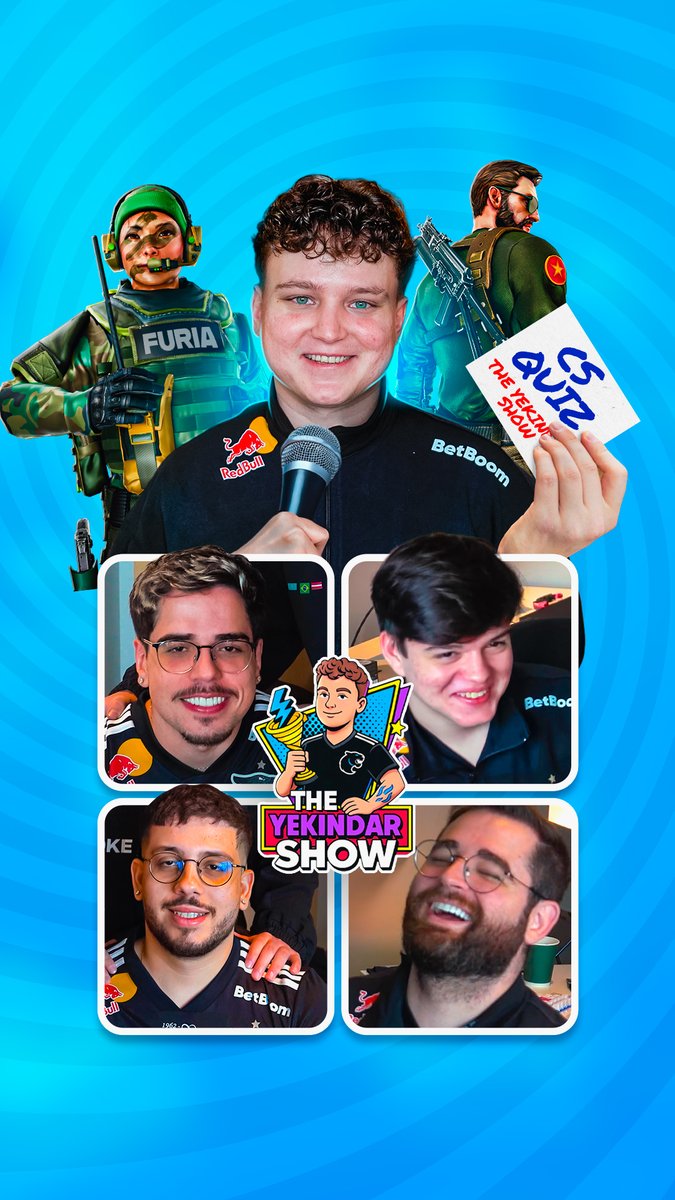 Sim. Vocês pediram, nós fizemos. 🎤 THE YEKINDAR SHOW, apresentado pelo seu host favorito: YEKINDAR 🤩 Já no ar para todo o Brasil no nosso YouTube!