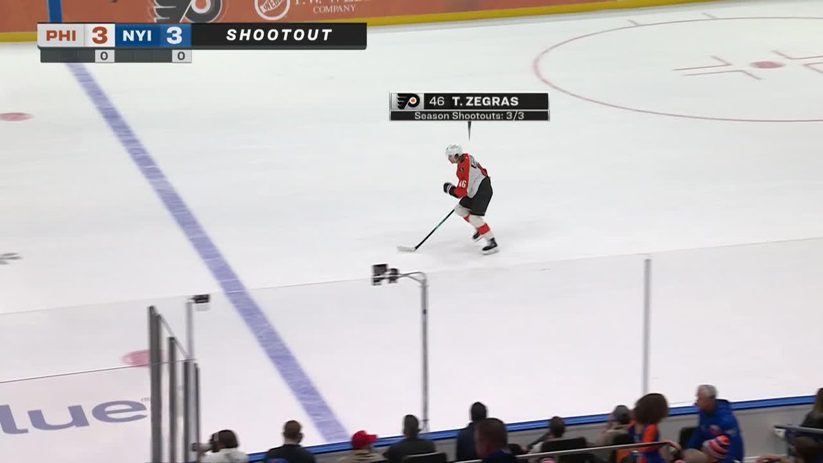 TZ46. AUTOMATIC. #PHIvsNYI | @FWWebb