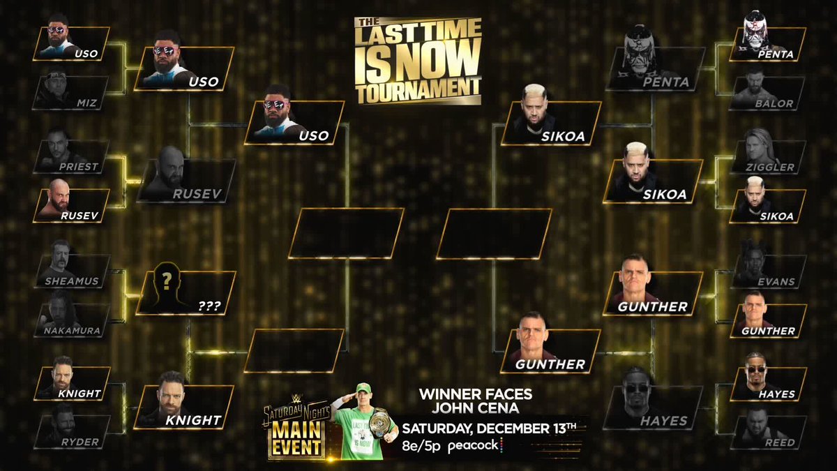 Jey Uso has advanced to the semi-finals of The Last Time is Now Tournament!!