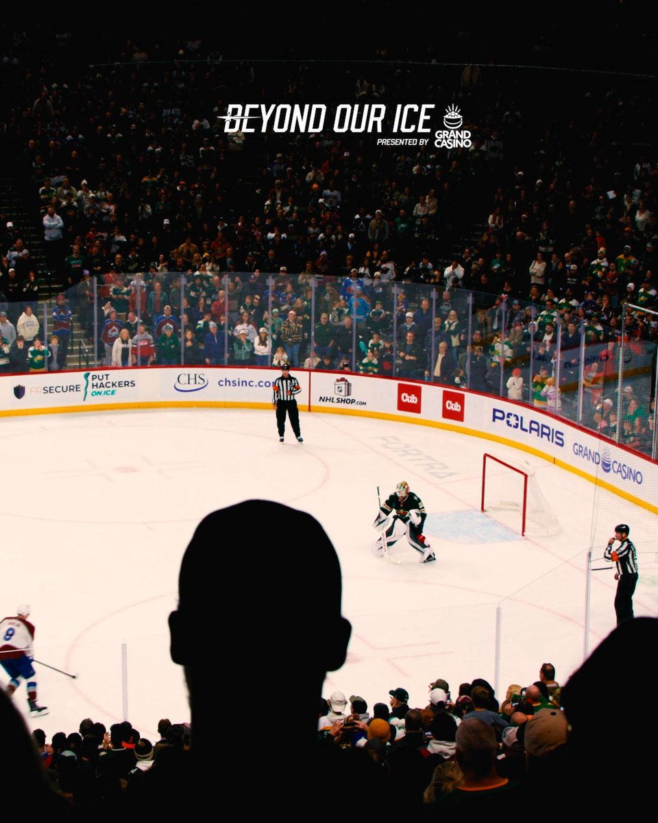 The Wall of Saint Paul does it again 🧱 Catch a glimpse of Beyond Our Ice » #mnwild | Grand Casino