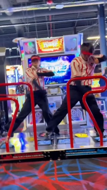 When the beat drops you just have to GO, GO, GO 👟 📍Click to find a Round1 near you! #Round1USA #round1 #PumpItUp #rhythmgame #dancecover #Cortis #GO