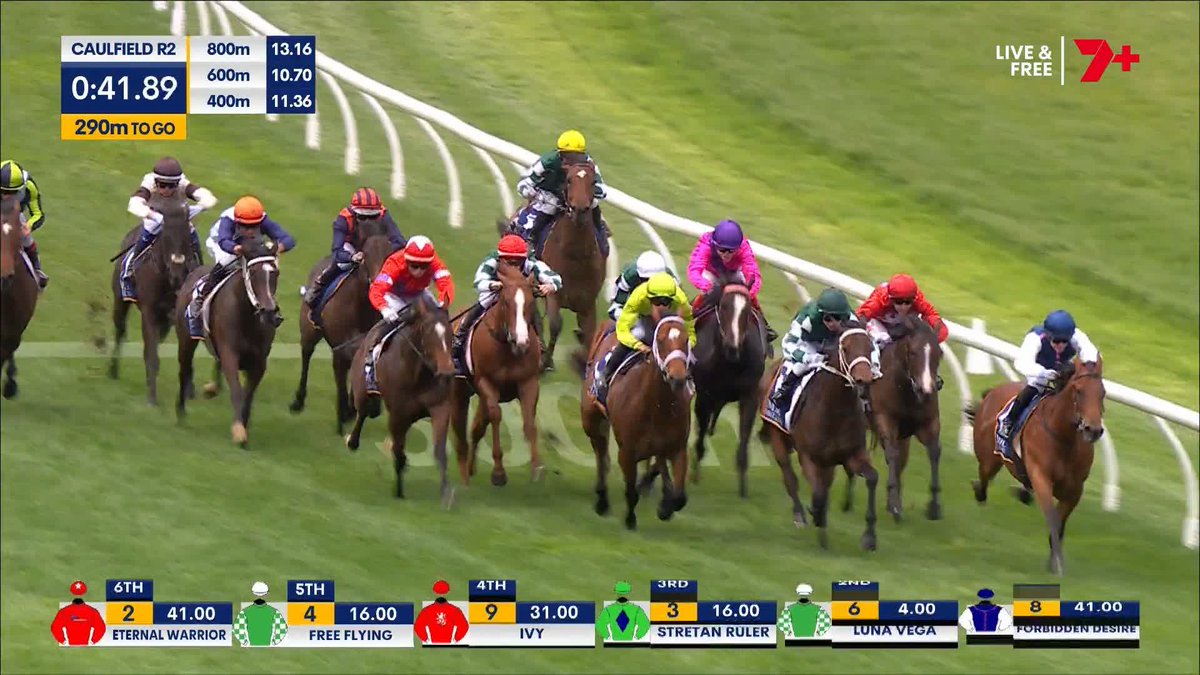 The 50-1 debutant wins it 🤯 Eternal Warrior wins the Merson Cooper Stakes in another thrilling finish at Caulfield! Zac Spain Kennewell Racing BlueBlood Thoroughbreds