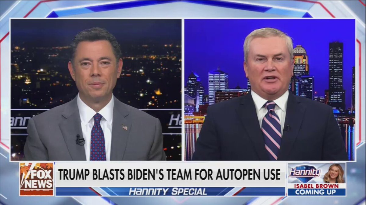 Comer: I think this will end up in court and I think our investigative work, the report that the house oversight committee published will serve as the basis of evidence that will help us win this in court. And help president trump to sustain this executive order.