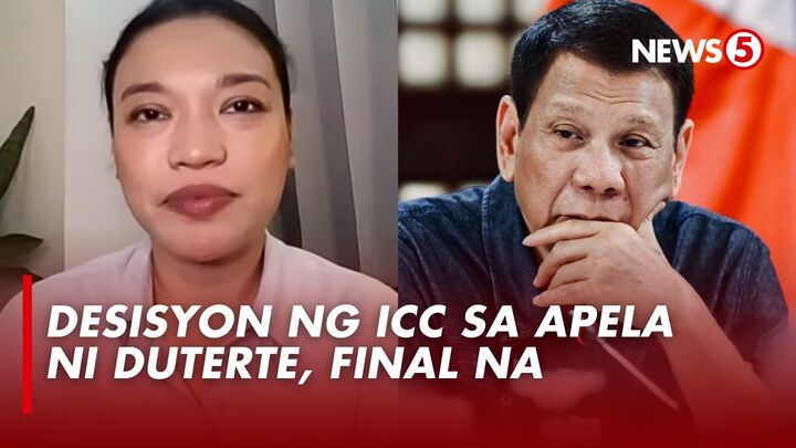 WALA NANG MOTION FOR RECONSIDERATION Ayon kay Atty. Cristina Conti, wala umanong motion for reconsideration sa rules ng ICC, kaya ang pagbasura sa apelang interim release ni dating Pangulong Rodrigo Duterte ay final na.