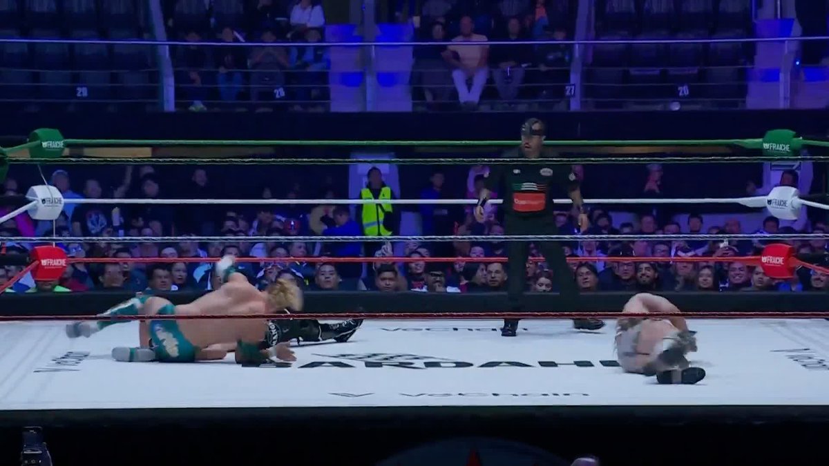 A MASSIVE ELEVATED DESTROYER FROM WWE ID TALENT JACK CARTWHEEL TO CHRIS CARTER IN AAA 🤯