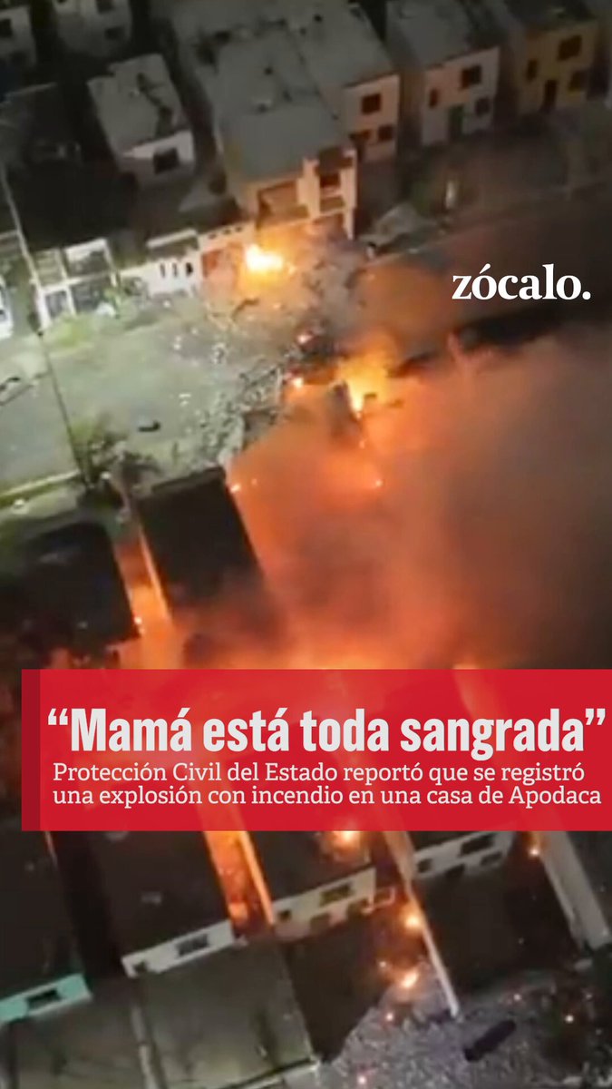 "Mi mamá está toda sangrada", pequeño tras la explosión de una casa con pirotecnia clandestina en Apodaca en límites con #Pesquería, #NuevoLeón