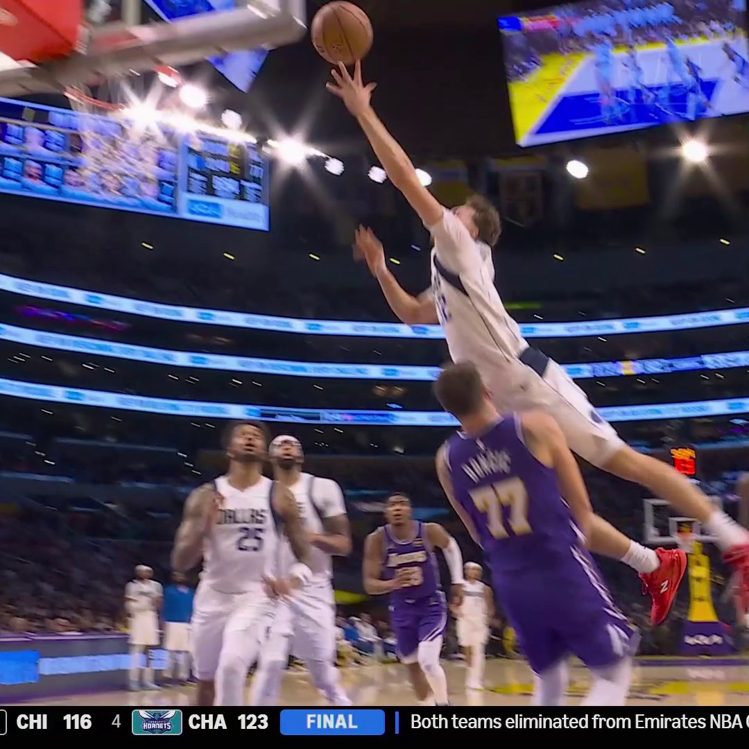 Luka's doing it on both ends 😤 He draws the charge on Flagg, and LeBron loves it 🙌 #NBAonPrime