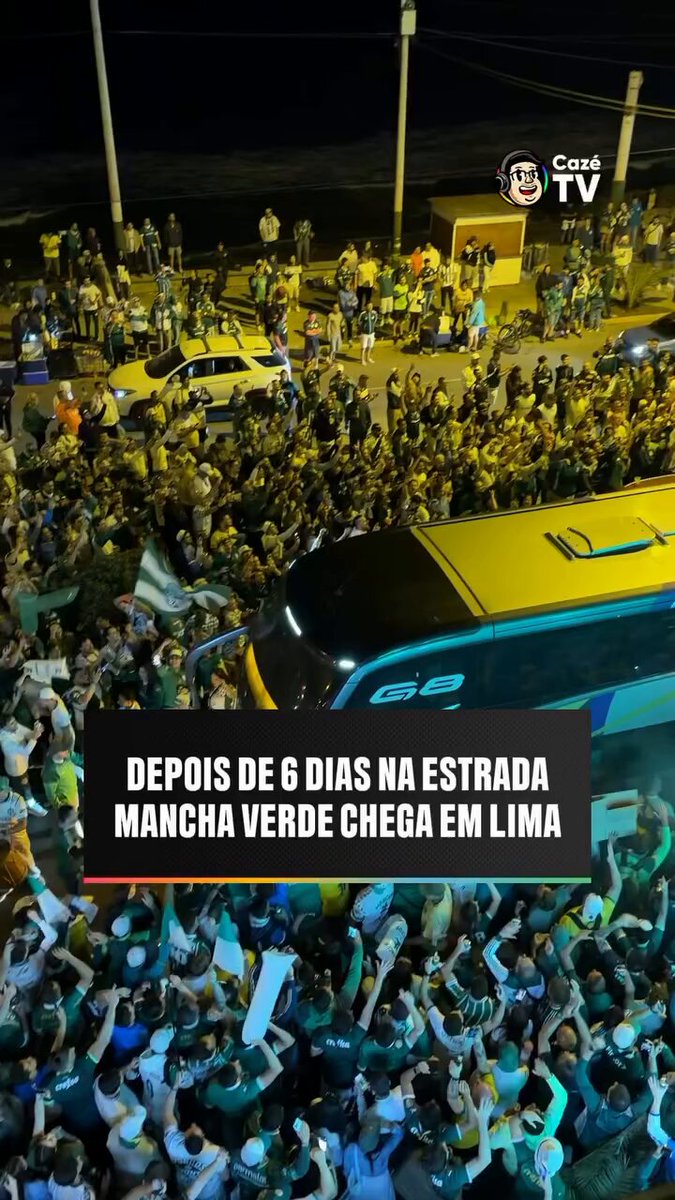A torcida recepcionando a caravana da Mancha que viajou 5 dias para estar na final é o retrato puro da Sociedade Esportiva Palmeiras Ganhar ou perder vai ser do jogo, mas essa imagem me dá um orgulho em pertencer! Nem melhor, nem pior. Apenas diferente!