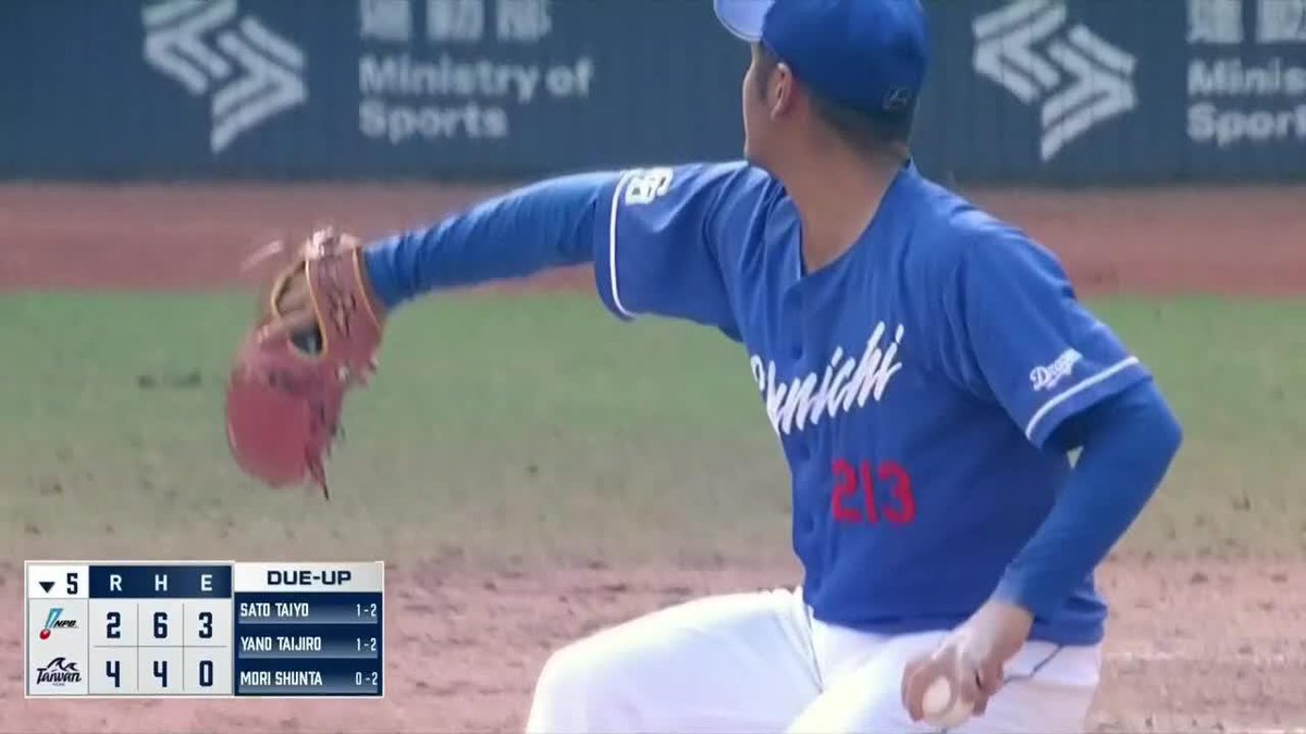 極上のクロスファイヤー 森山暁生 早くも3奪三振 内角を厳しくエグる 🇹🇼アジア・ウインターリーグ・ベースボール 🆚NPB×TAIWAN(S) 📺#DAZN LIVE配信中 #冬が僕を強くする #AWB #dragons #だったらDAZN