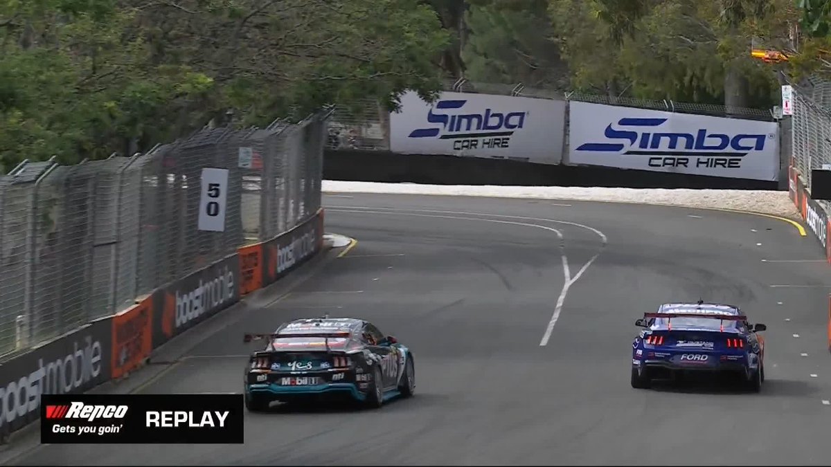 Mostert makes contact with NASCAR's Austin Cindric 😬 #RepcoSC #Supercars