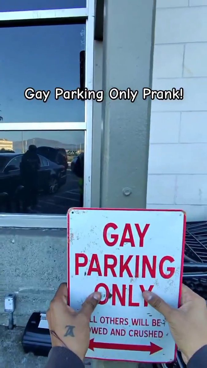 He sold his soul for a parking spot 😂😂