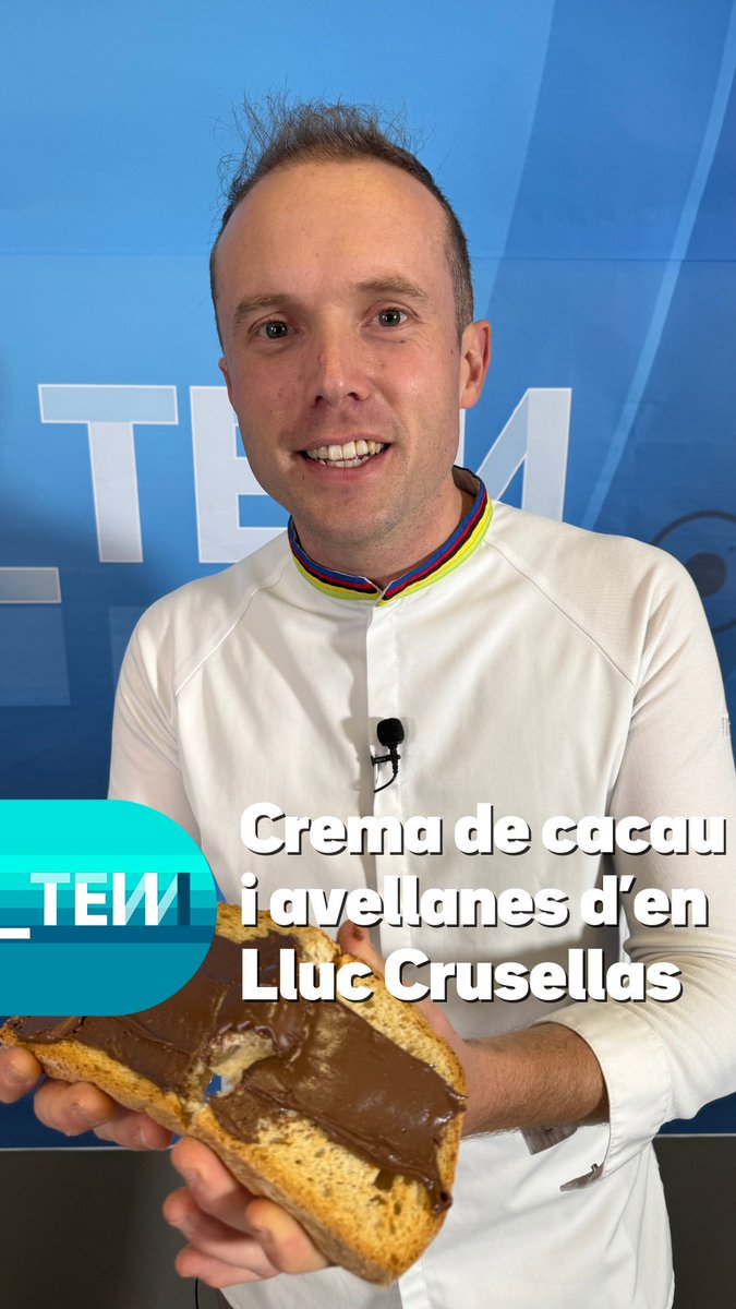 🍫🍞 Vols fer una crema de cacau i avellanes amb la recepta del millor xocolater del món? En Lluc Crusellas te l'ensenya: casolana, deliciosa i a punt per untar! 🤤 #TotEsMou3Cat