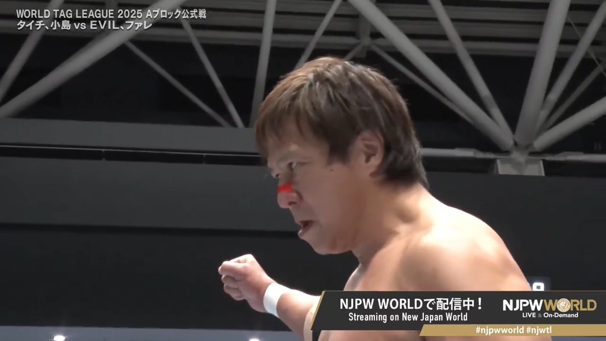 .EVIL 🆚 小島 聡【SATOSHI KOJIMA】 "Lariat" From the profile URL #NJPW #njpwworld #njwtl