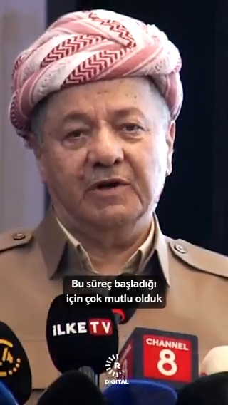 President Masoud Barzani traveled to Cizre in Bakur/se Turkey and thanked "President Erdoğan, the Turkish state, the Turkish Parliament, and the Turkish people for opening the door to peace.” “I thank Mr. Öcalan for the positive steps he has taken.”