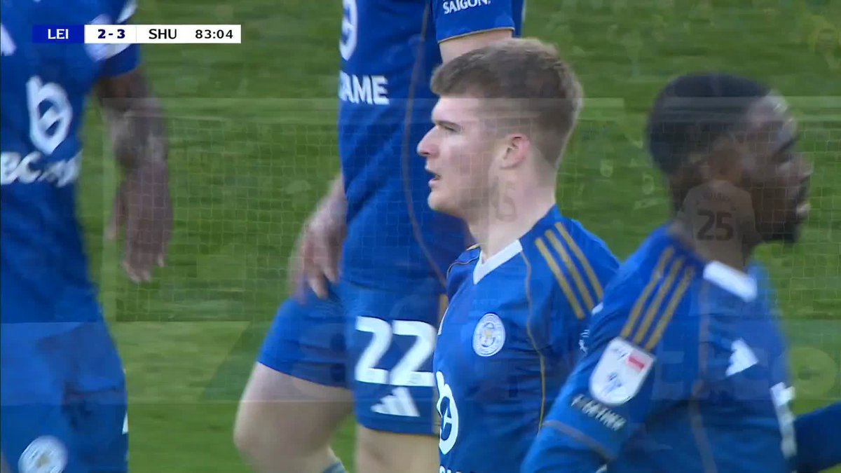Jordan James gives Leicester City hope with this long-range effort! 👀
