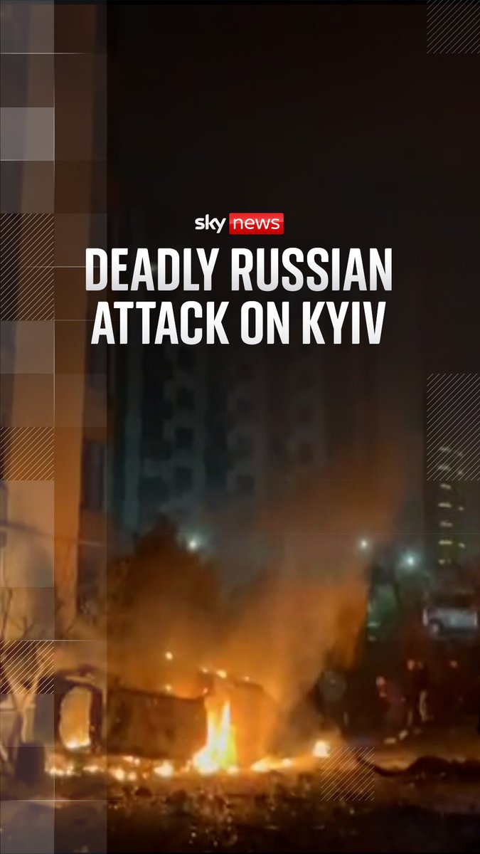 Ukrainian president Volodymyr Zelenskyy said in a statement on social media that Russia had fired 36 cruise and ballistic missiles and about 600 drones in the overnight attack, killing at least three people. 🔗