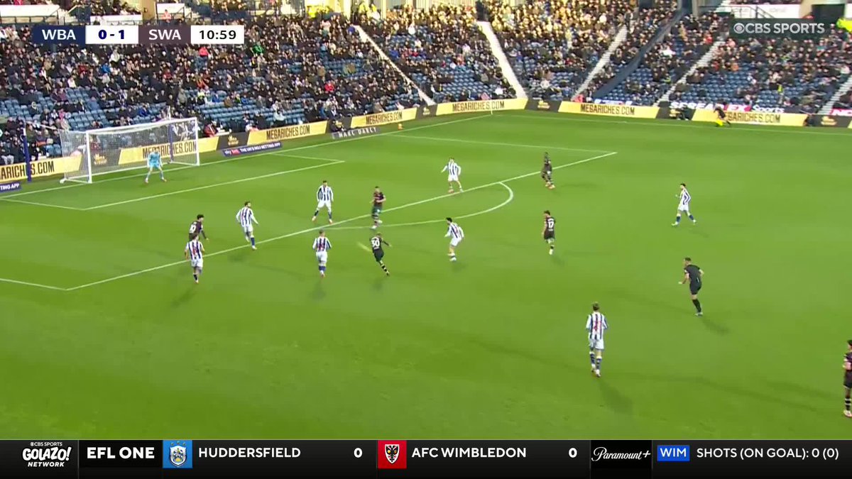 Ethan Galbraith doubles Swansea's lead from distance ⚽️ What a start for the away side at West Brom 👏
