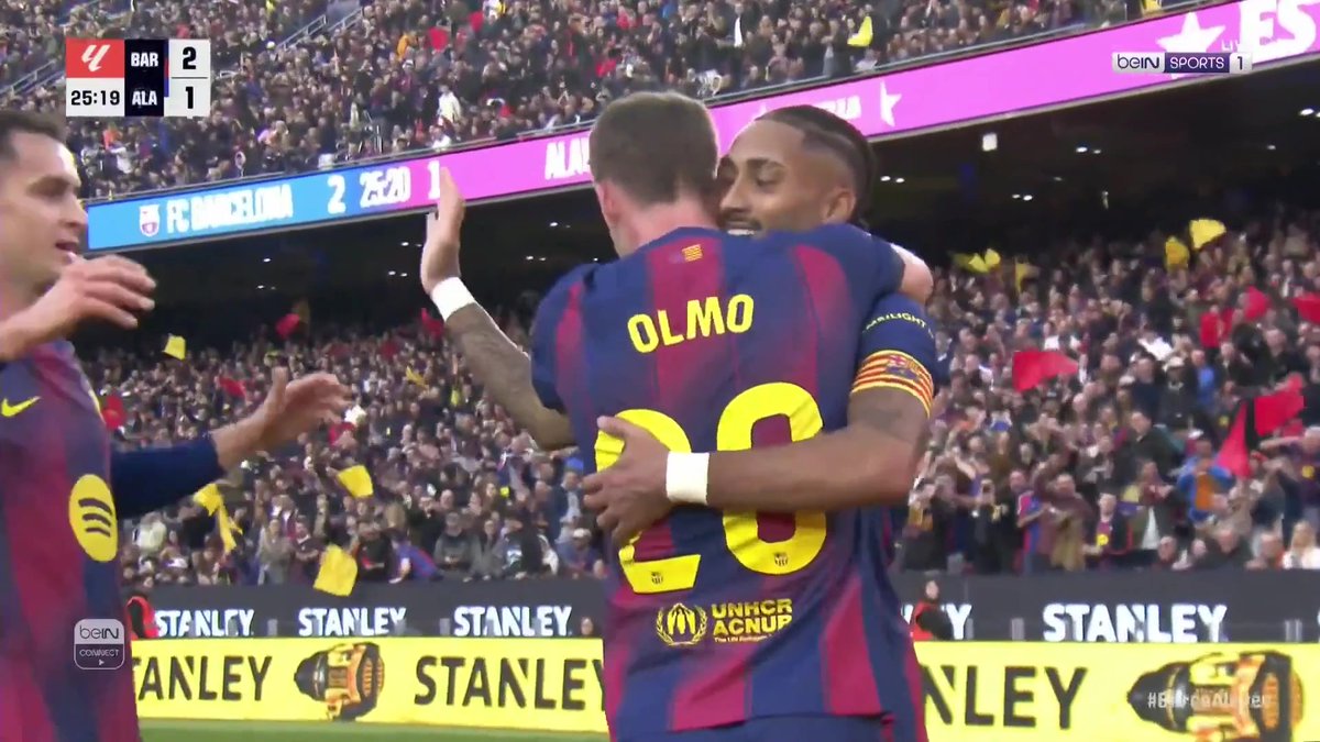 أولمو يعطي الأسبقية لبرشلونة بعد تمريرة سحرية من رافينيا #الدوري_الإسباني #LaLiga