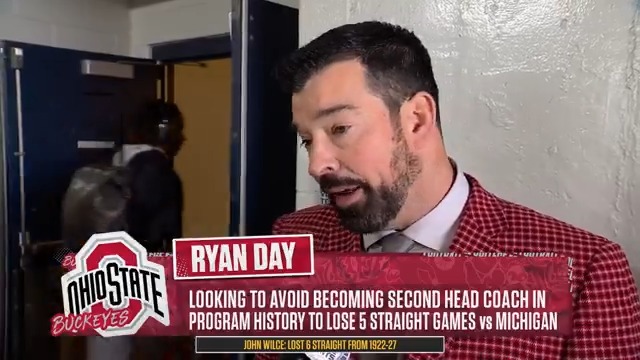 Ryan Day on Jeremiah Smith and Carnell Tate: “They're going. They've done an unbelievable job this week, and they weren’t going to let this game go by without getting in.”