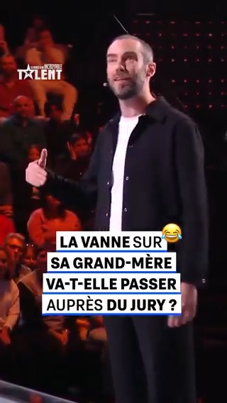 "Tout le monde dit bonsoir mamie" 😂 Magicien et humoriste, il fait venir sa grand-mère sur scène… mais pas de la manière dont s’attendait le jury ! #LFAUIT, 2e quart de finale, mardi à 21:10, sur M6 et en streaming sur M6+