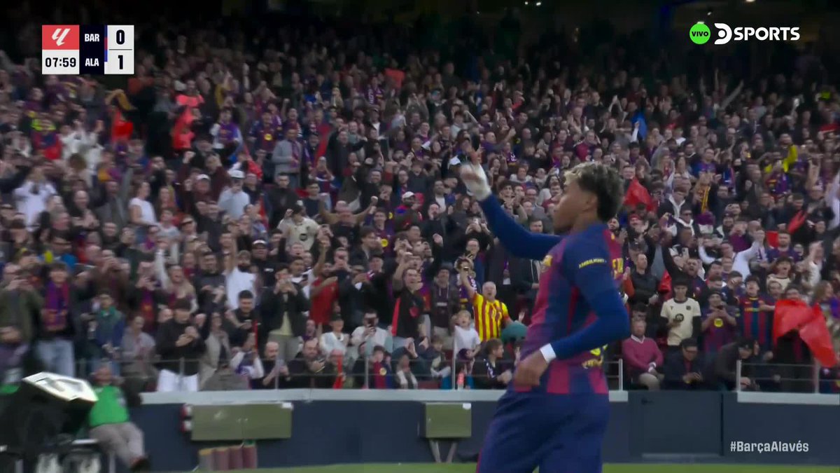 Histórico: primer gol de Lamine Yamal en el Camp Nou